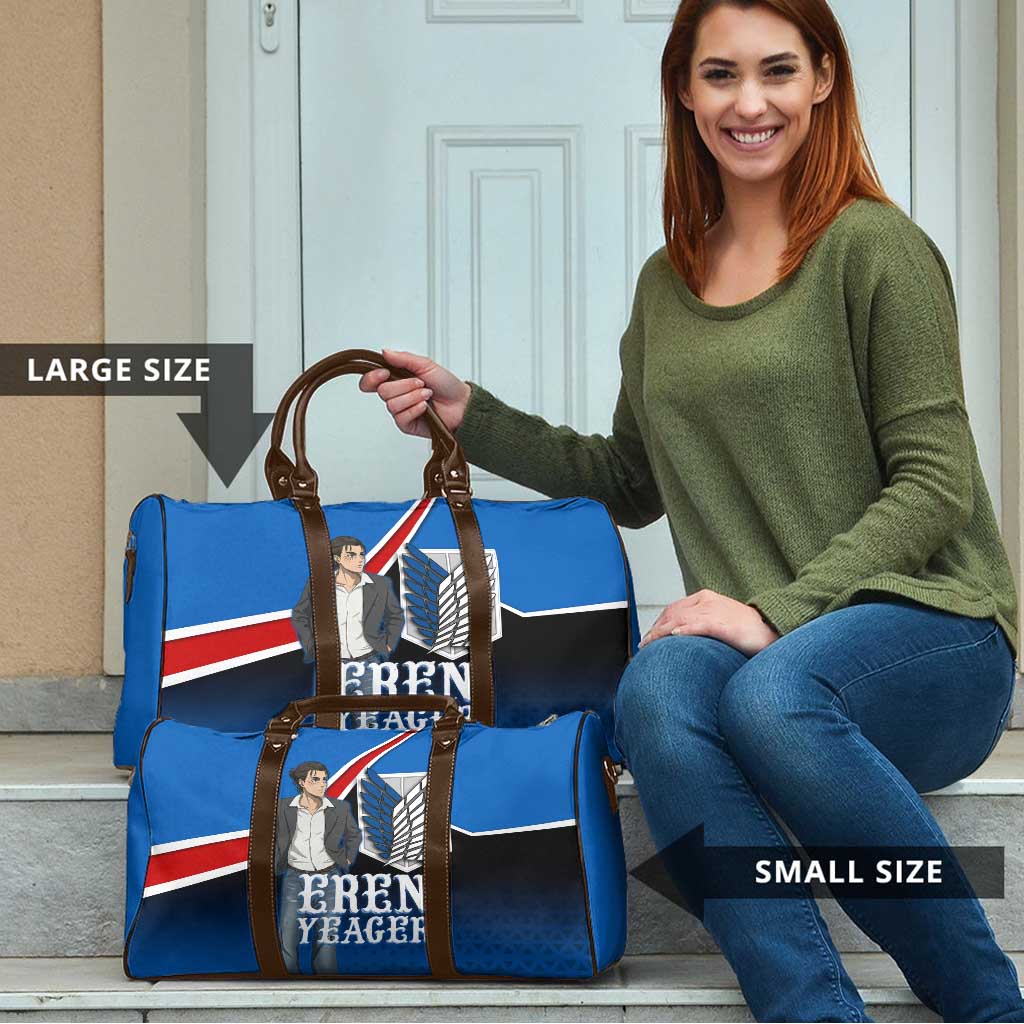 Eren Yeager Attack on Titan Travel Bag Anime Modern Rebel Aesthetic