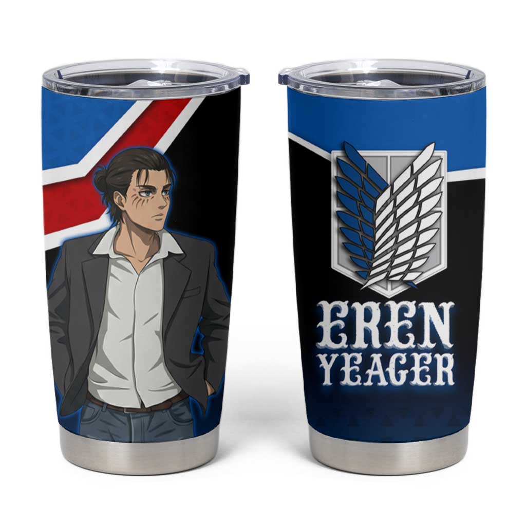 Eren Yeager Attack on Titan Tumbler Cup Anime Modern Rebel Aesthetic