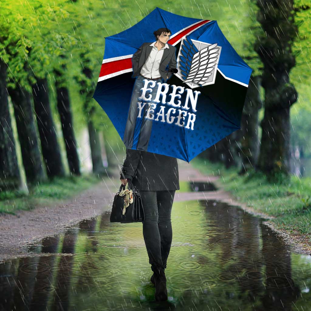 Eren Yeager Attack on Titan Umbrella Anime Modern Rebel Aesthetic