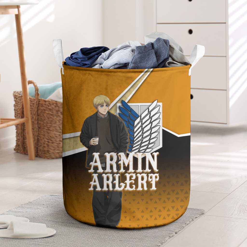 Armin Arlert Attack on Titan Laundry Basket Anime Casual Coffeehouse Style