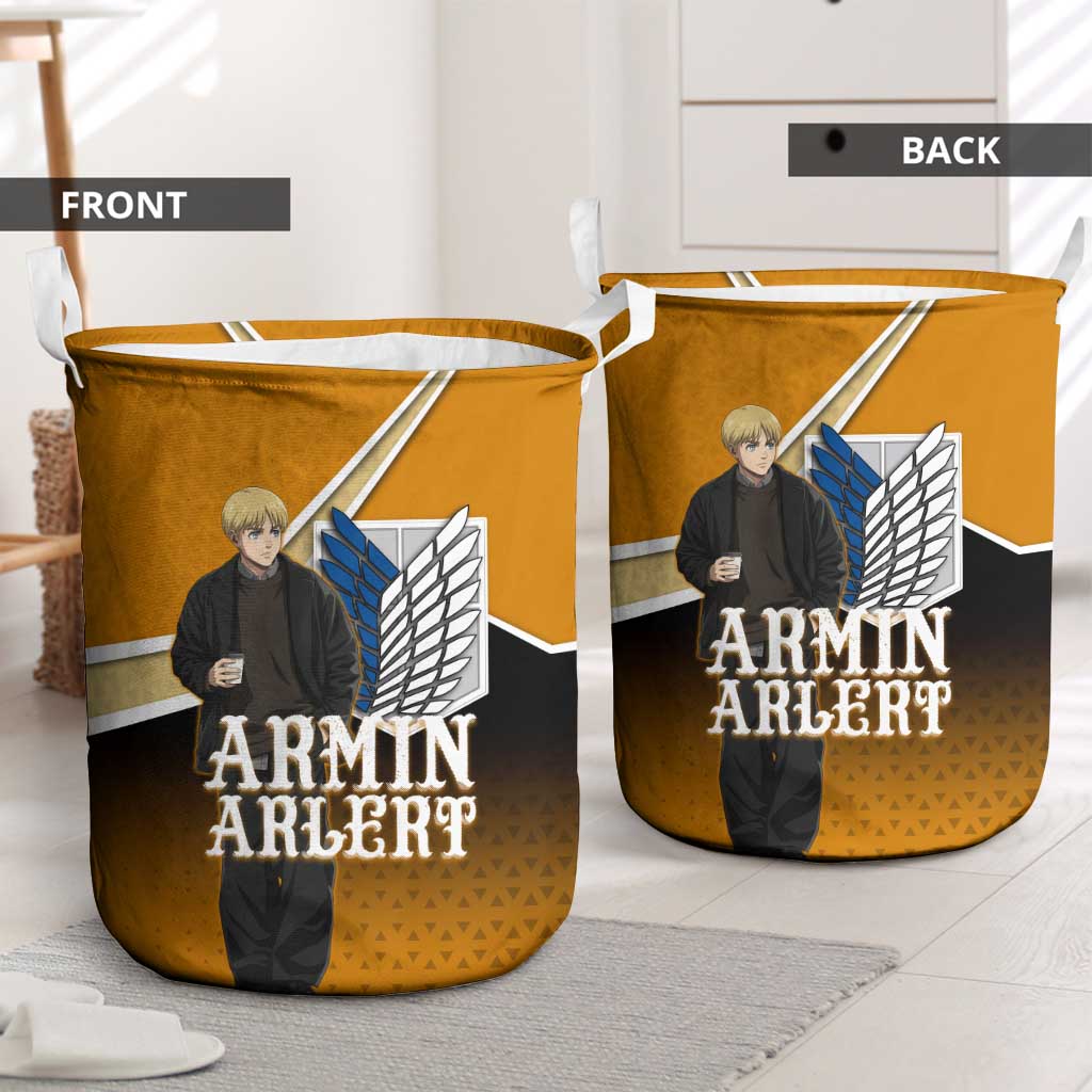 Armin Arlert Attack on Titan Laundry Basket Anime Casual Coffeehouse Style