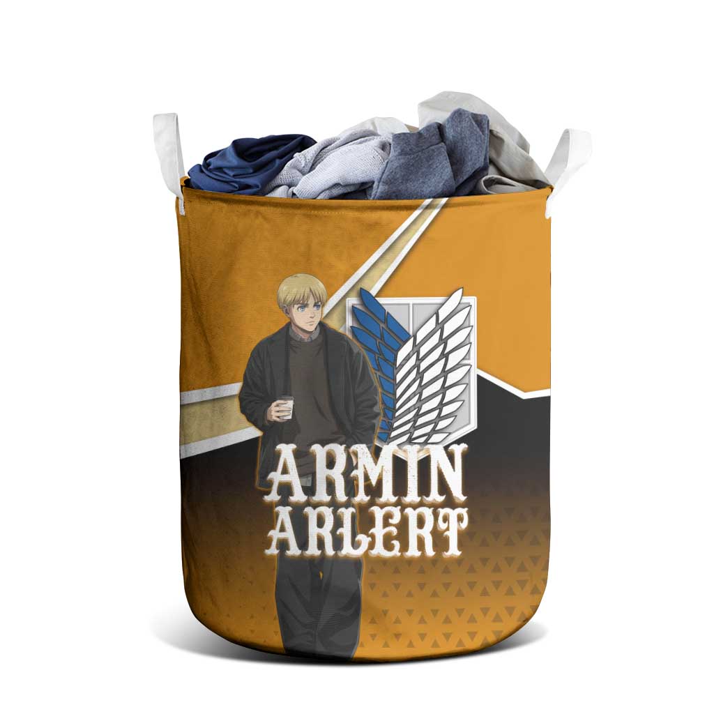Armin Arlert Attack on Titan Laundry Basket Anime Casual Coffeehouse Style
