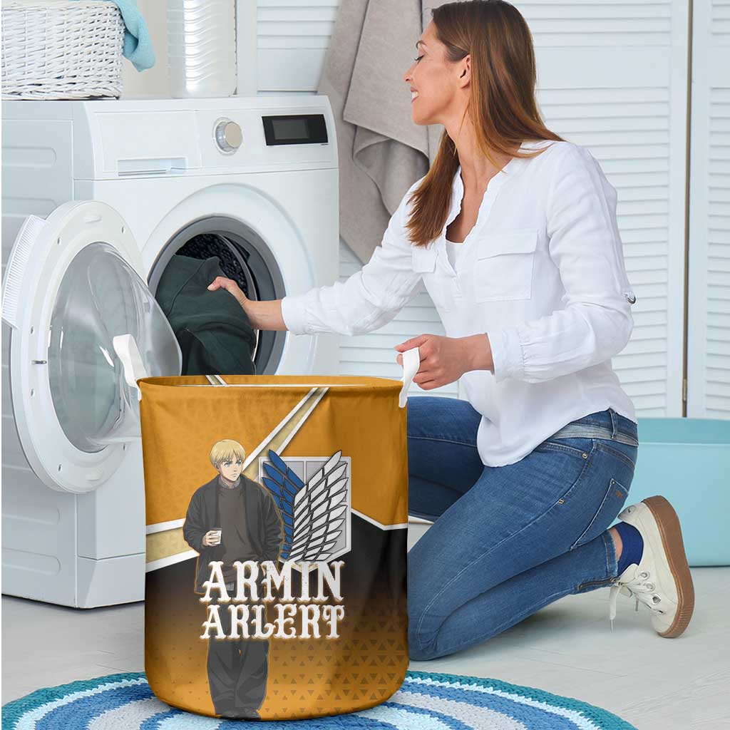 Armin Arlert Attack on Titan Laundry Basket Anime Casual Coffeehouse Style