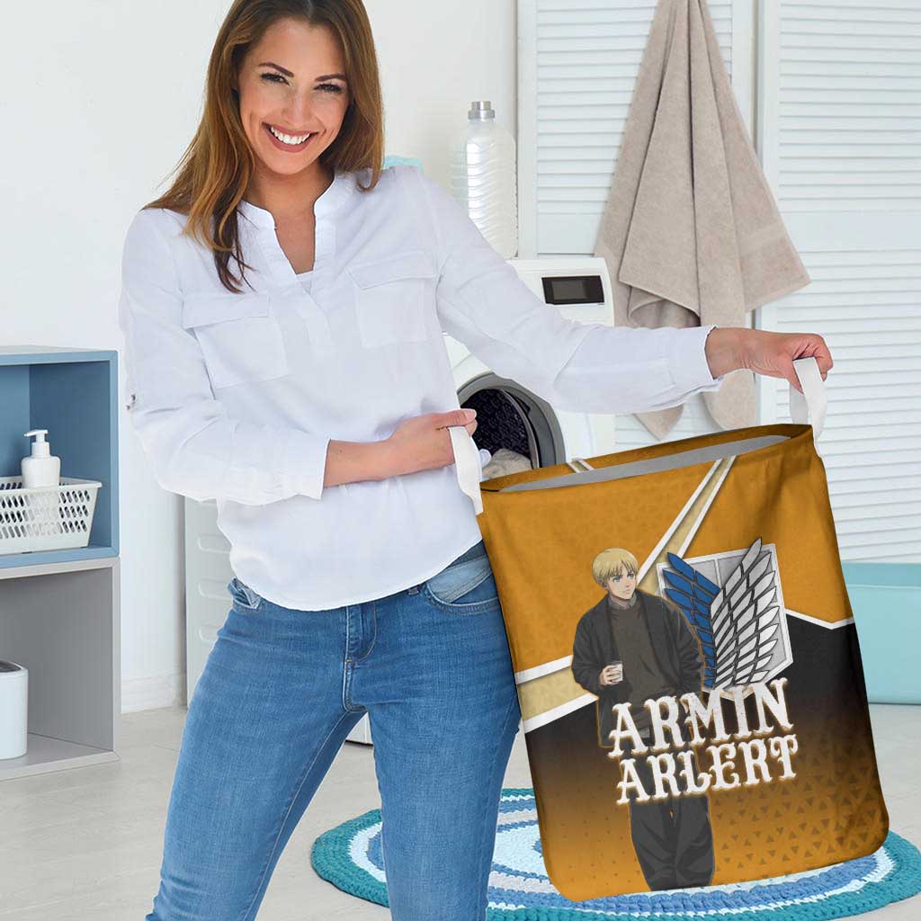 Armin Arlert Attack on Titan Laundry Basket Anime Casual Coffeehouse Style