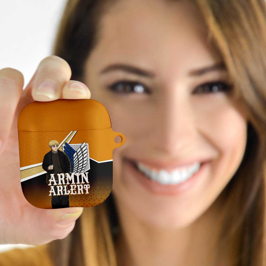 Armin Arlert Attack on Titan AirPods Case Anime Casual Coffeehouse Style
