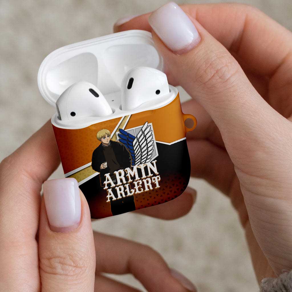Armin Arlert Attack on Titan AirPods Case Anime Casual Coffeehouse Style