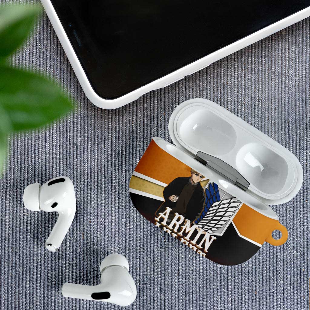 Armin Arlert Attack on Titan AirPods Case Anime Casual Coffeehouse Style