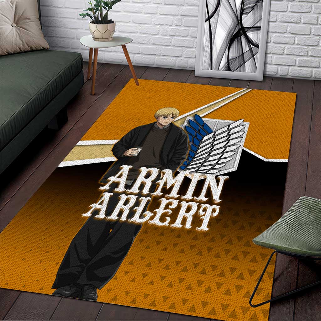 Armin Arlert Attack on Titan Area Rug Anime Casual Coffeehouse Style