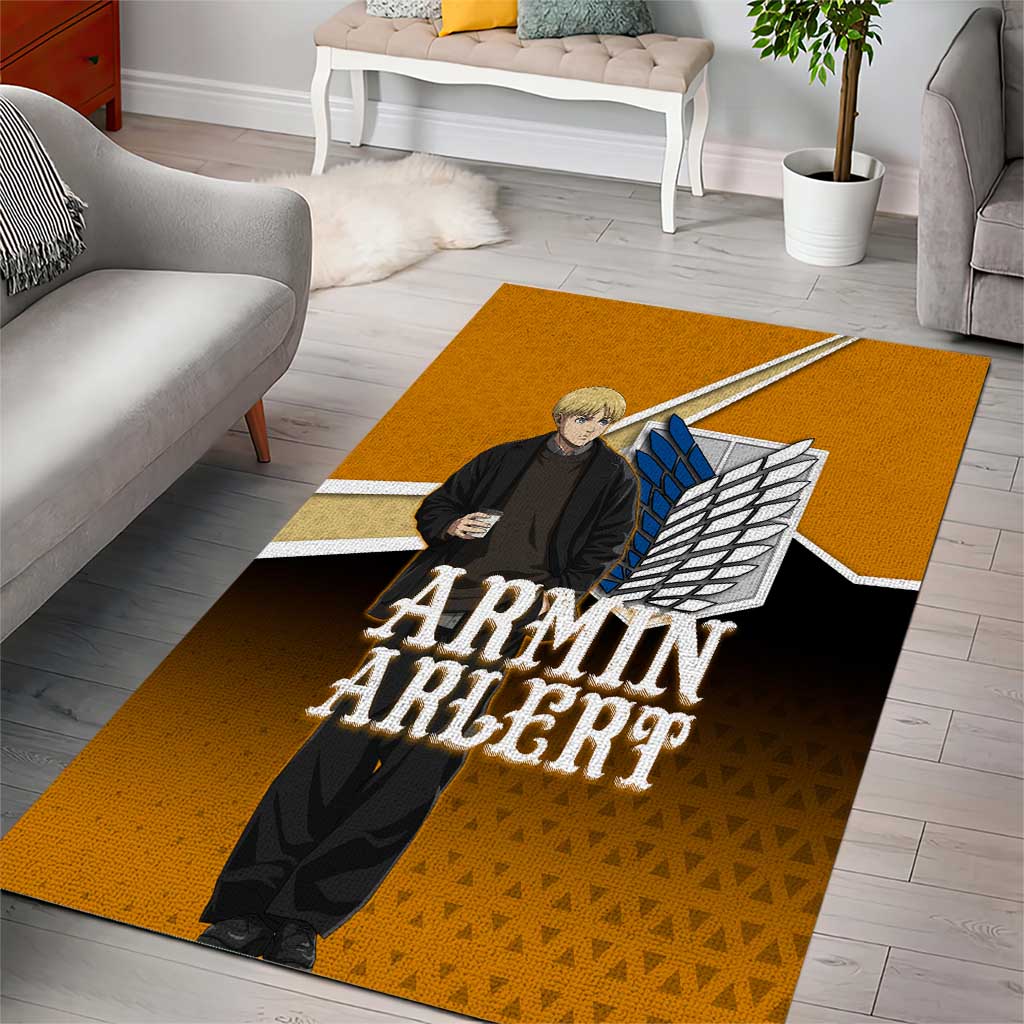 Armin Arlert Attack on Titan Area Rug Anime Casual Coffeehouse Style