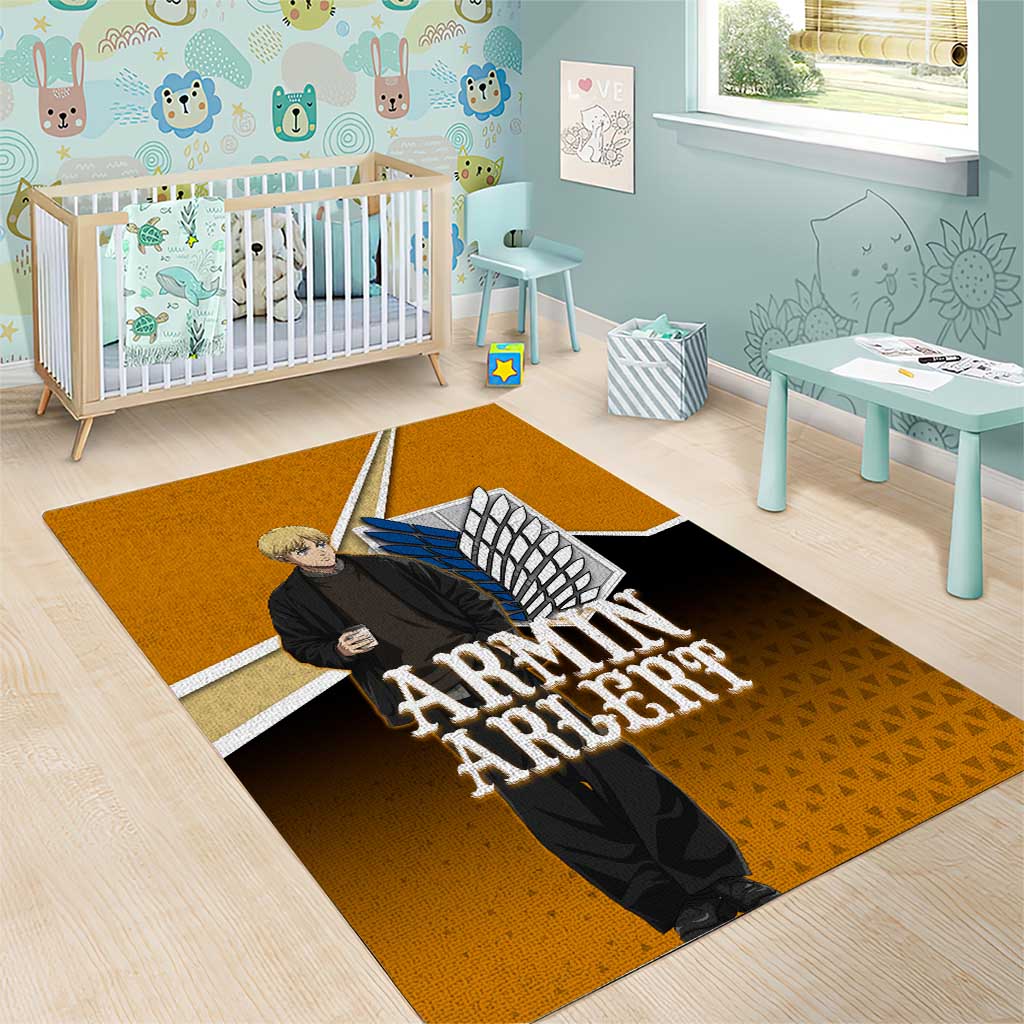 Armin Arlert Attack on Titan Area Rug Anime Casual Coffeehouse Style