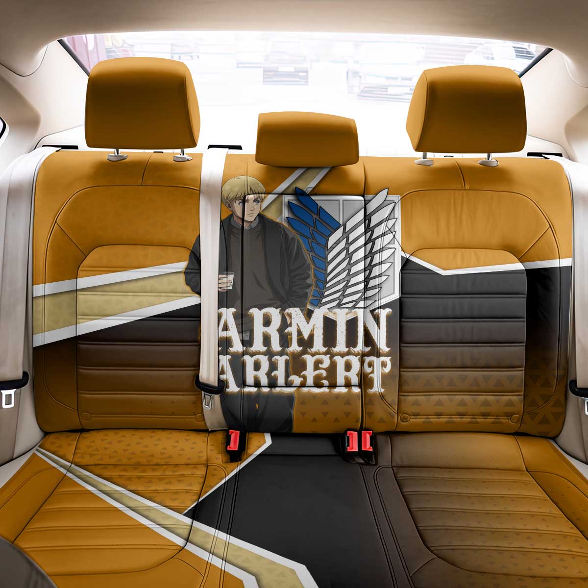 Armin Arlert Attack on Titan Back Car Seat Cover Anime Casual Coffeehouse Style