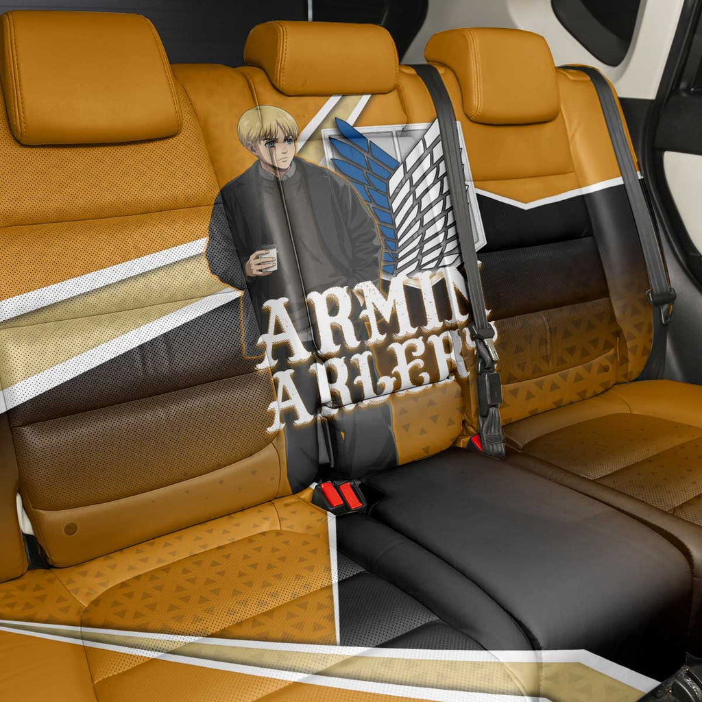 Armin Arlert Attack on Titan Back Car Seat Cover Anime Casual Coffeehouse Style