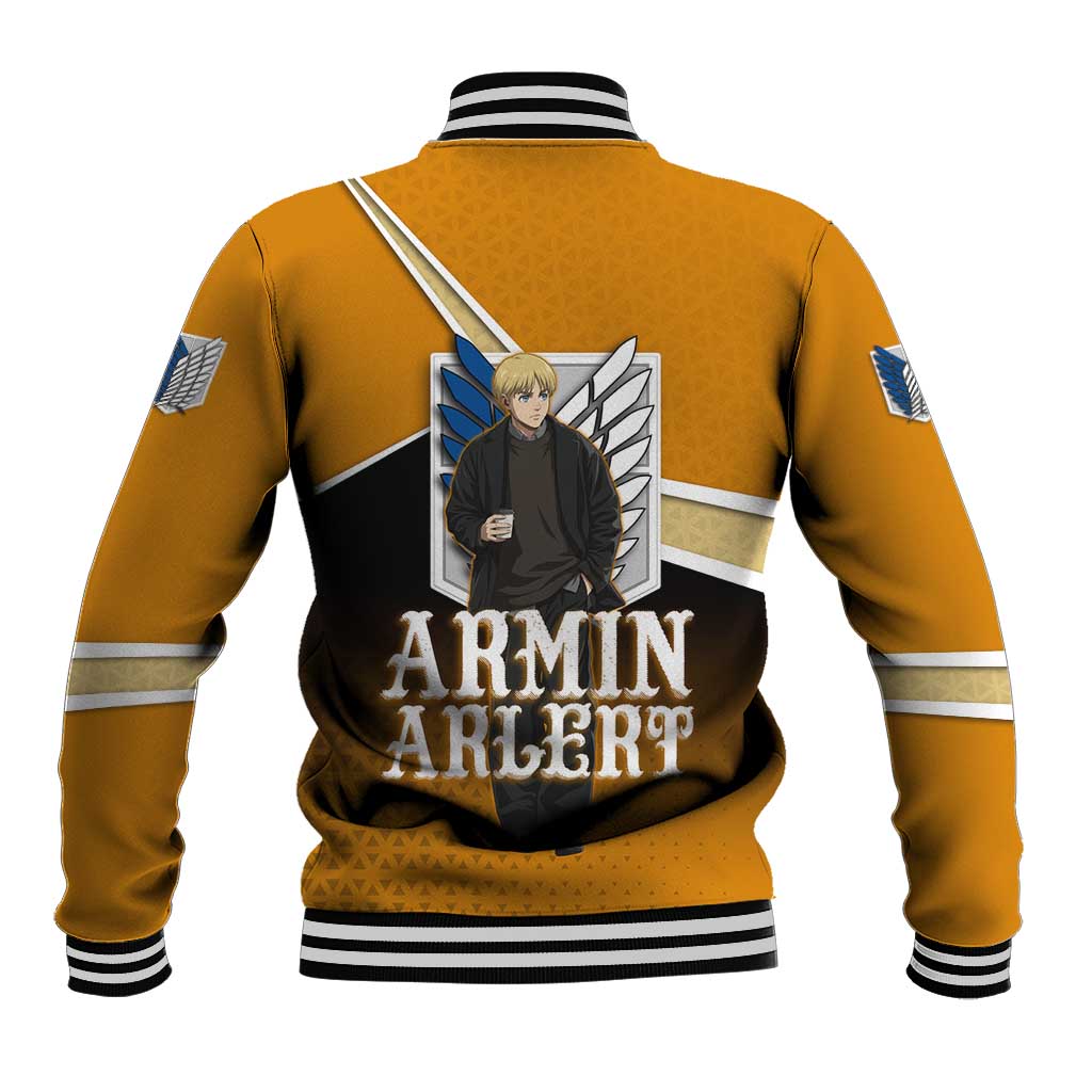 Armin Arlert Attack on Titan Baseball Jacket Anime Casual Coffeehouse Style