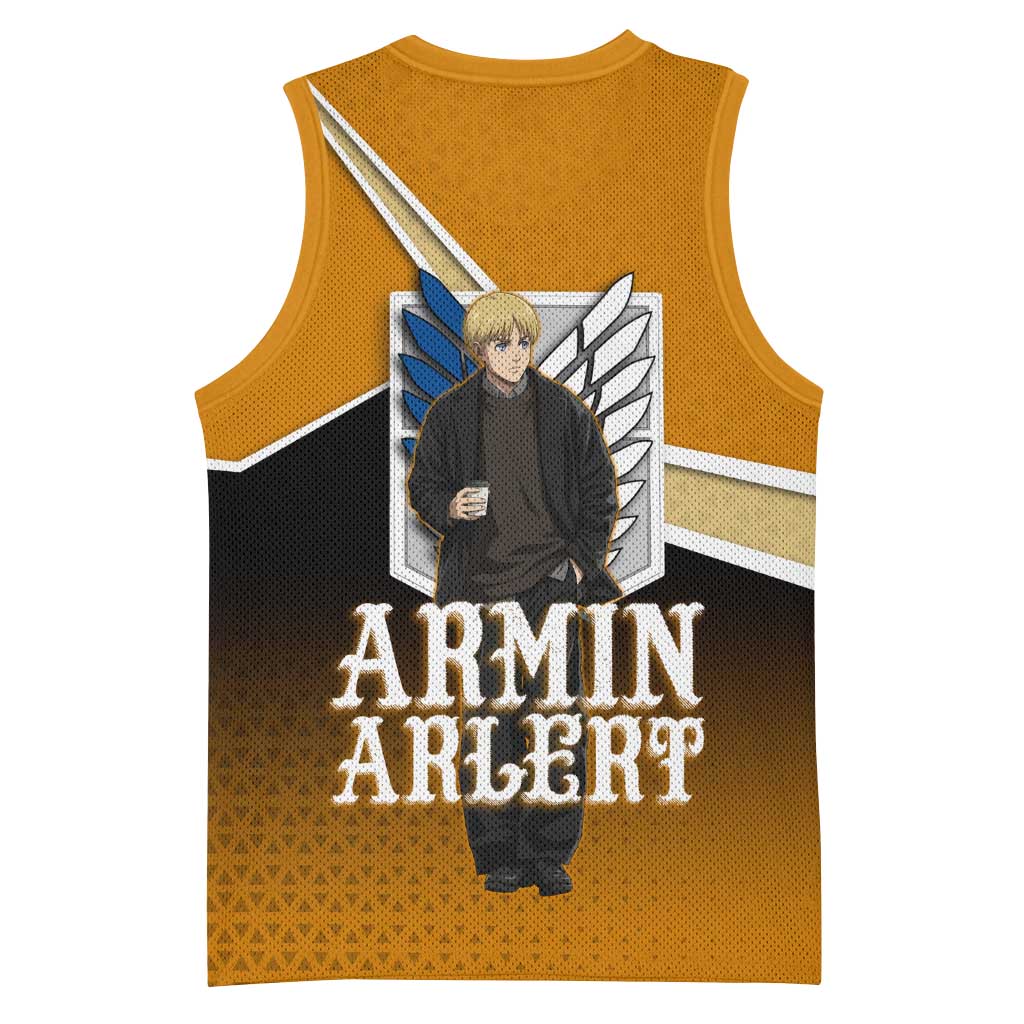 Armin Arlert Attack on Titan Basketball Jersey Anime Casual Coffeehouse Style