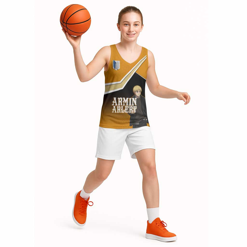 Armin Arlert Attack on Titan Basketball Jersey Anime Casual Coffeehouse Style