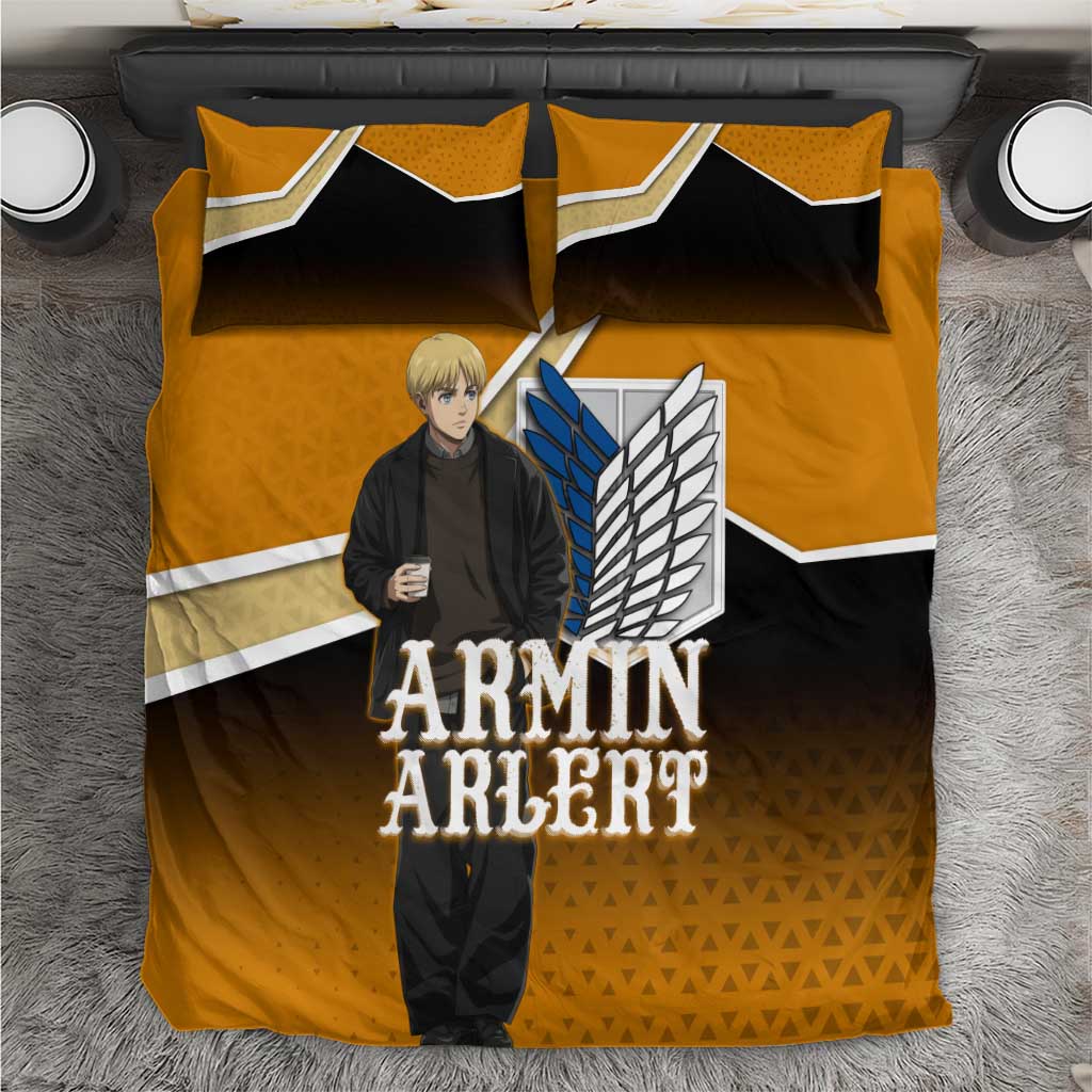 Armin Arlert Attack on Titan Bedding Set Anime Casual Coffeehouse Style