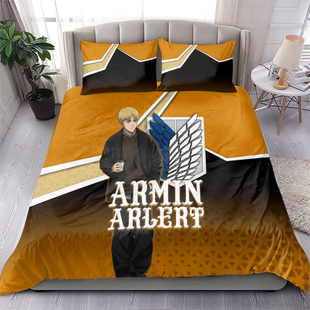 Armin Arlert Attack on Titan Bedding Set Anime Casual Coffeehouse Style