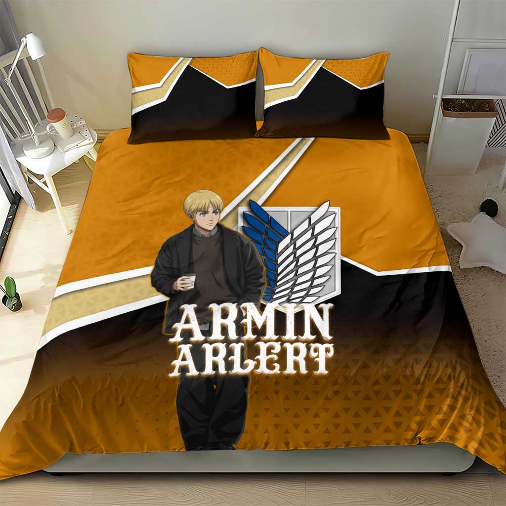 Armin Arlert Attack on Titan Bedding Set Anime Casual Coffeehouse Style