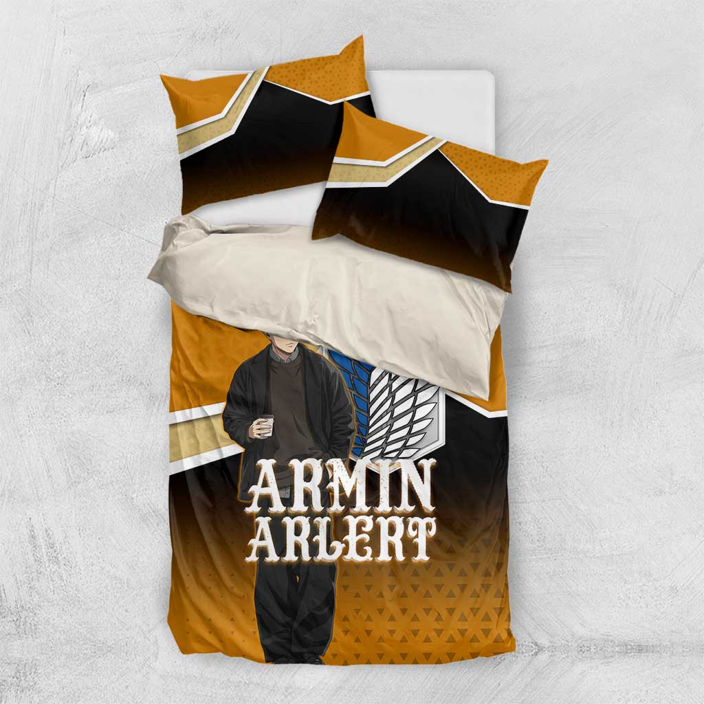 Armin Arlert Attack on Titan Bedding Set Anime Casual Coffeehouse Style