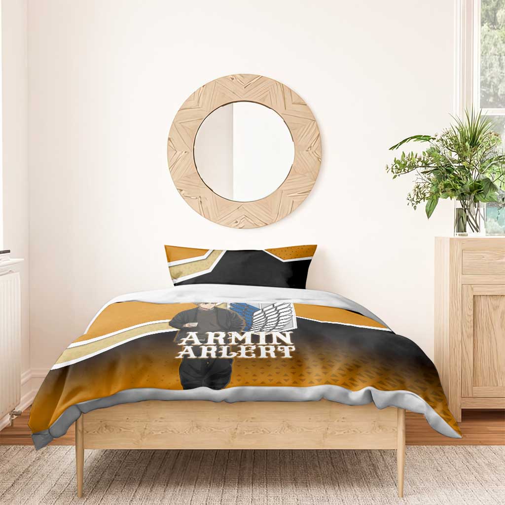 Armin Arlert Attack on Titan Bedding Set Anime Casual Coffeehouse Style