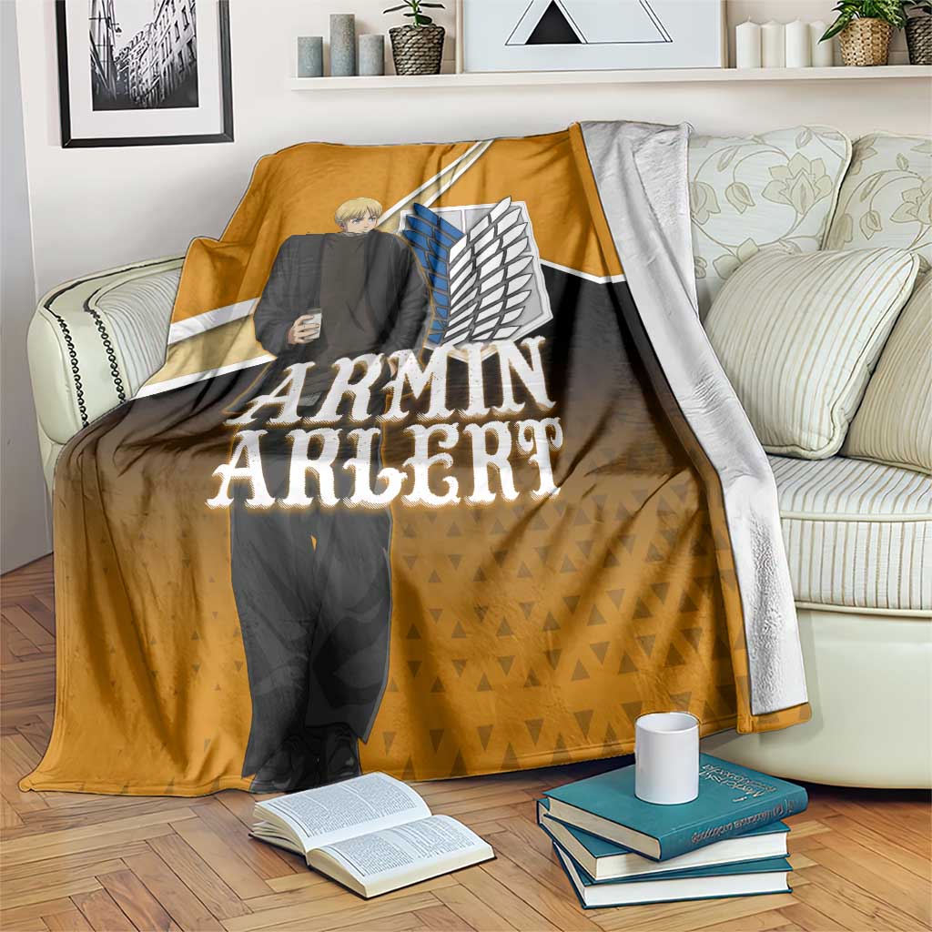 Armin Arlert Attack on Titan Blanket Anime Casual Coffeehouse Style