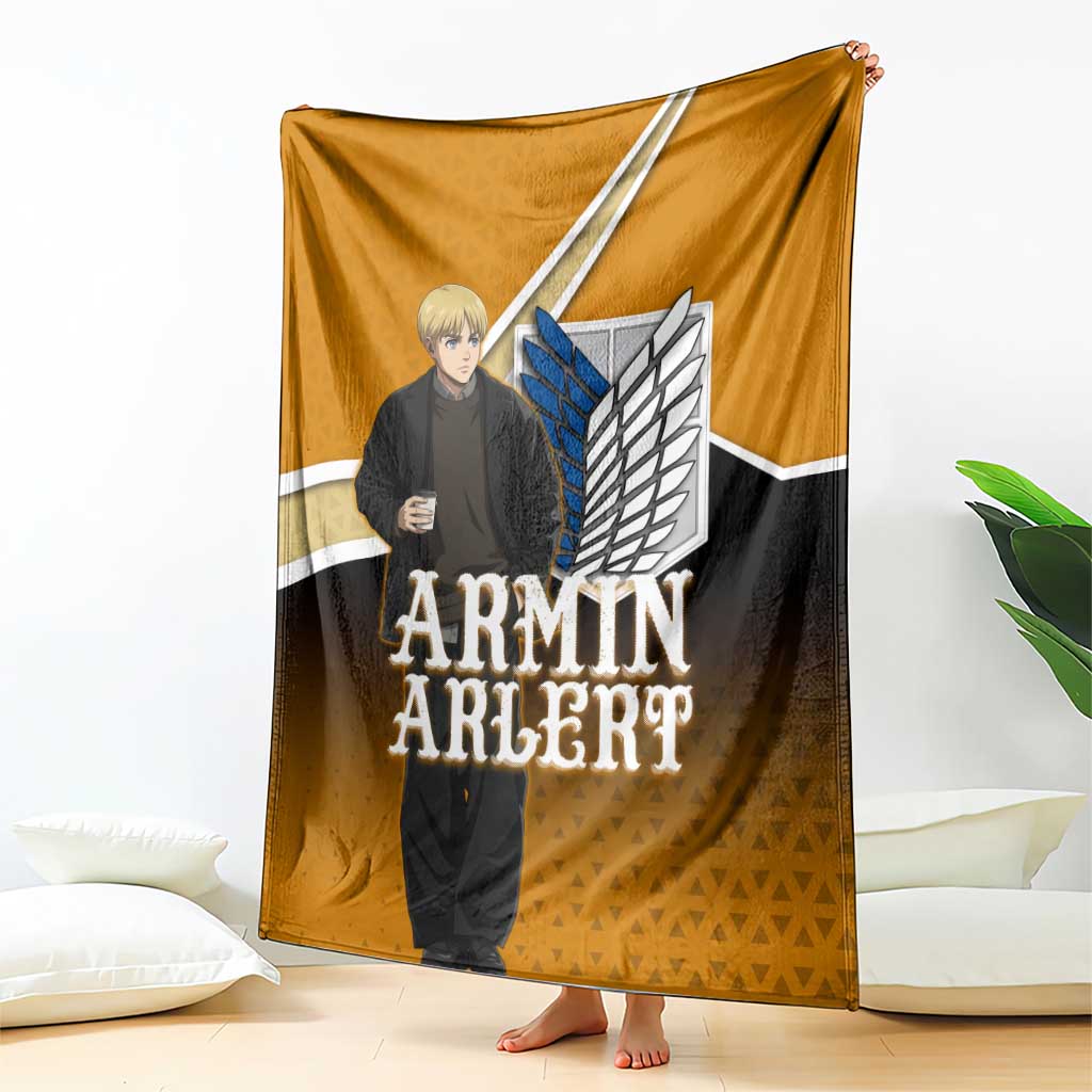 Armin Arlert Attack on Titan Blanket Anime Casual Coffeehouse Style