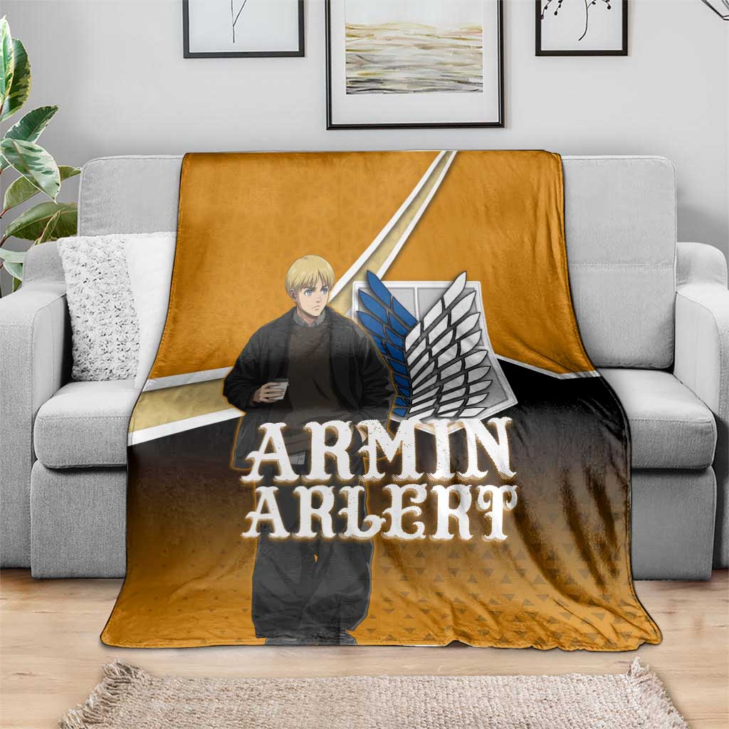 Armin Arlert Attack on Titan Blanket Anime Casual Coffeehouse Style