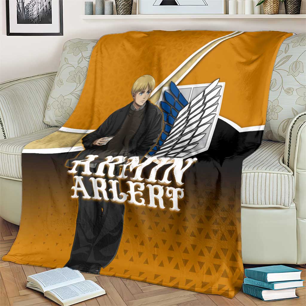 Armin Arlert Attack on Titan Blanket Anime Casual Coffeehouse Style