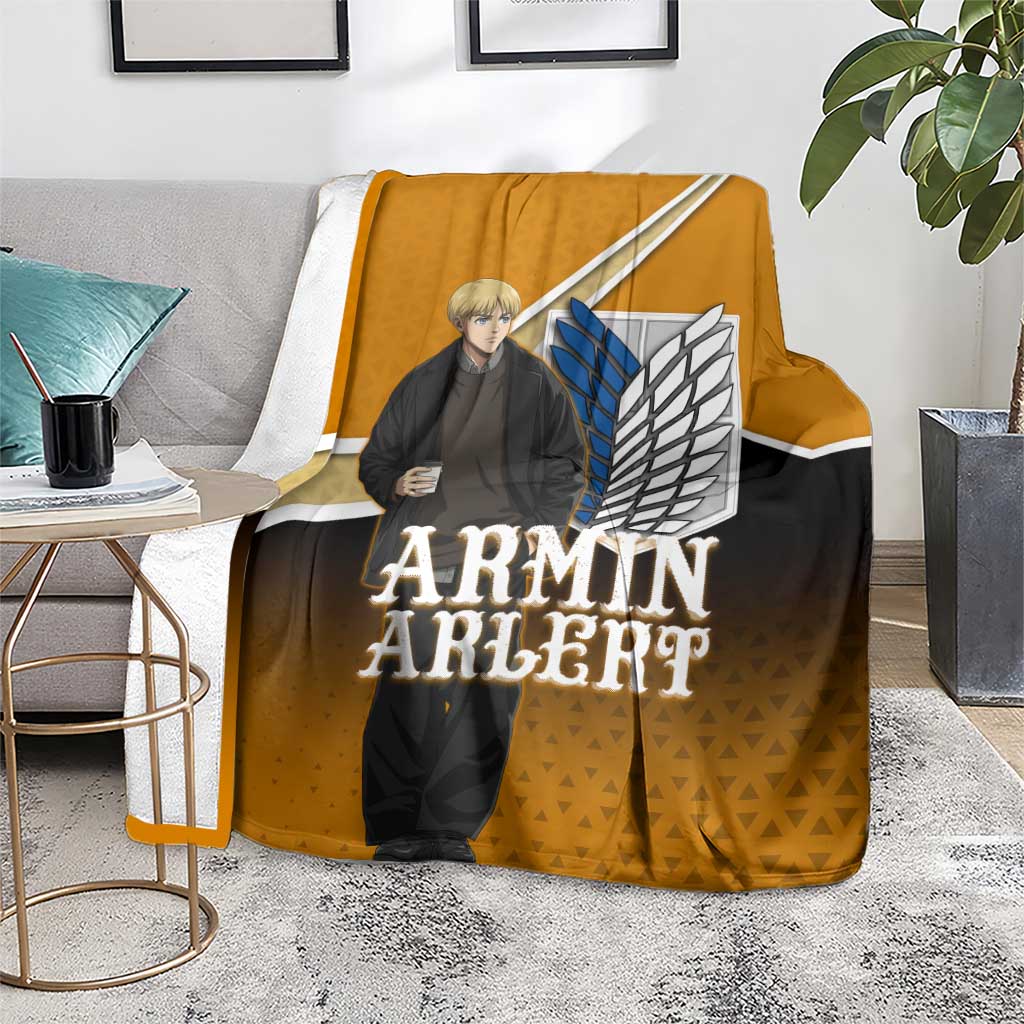Armin Arlert Attack on Titan Blanket Anime Casual Coffeehouse Style
