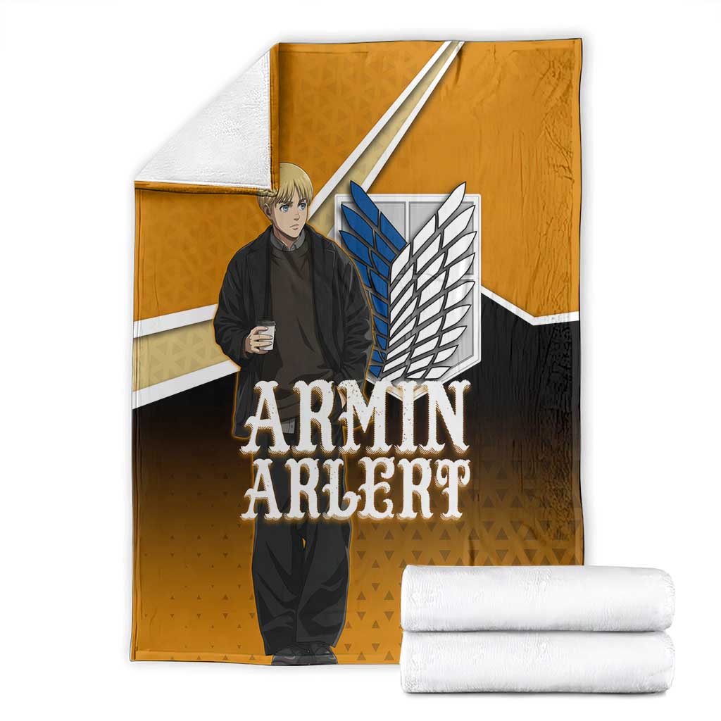 Armin Arlert Attack on Titan Blanket Anime Casual Coffeehouse Style