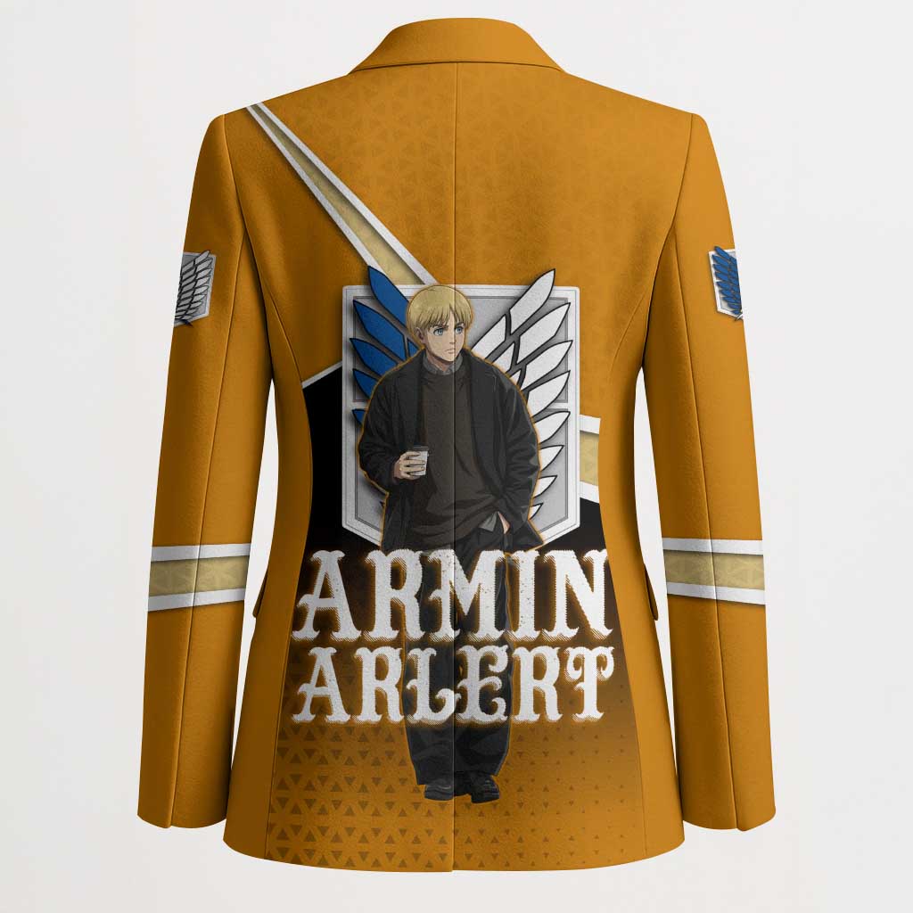 Armin Arlert Attack on Titan Blazer Anime Casual Coffeehouse Style