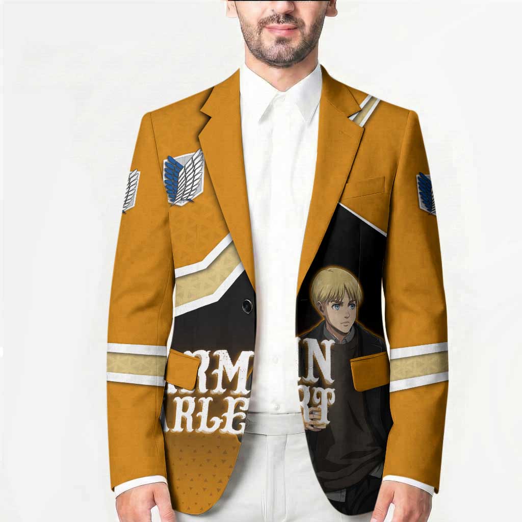 Armin Arlert Attack on Titan Blazer Anime Casual Coffeehouse Style