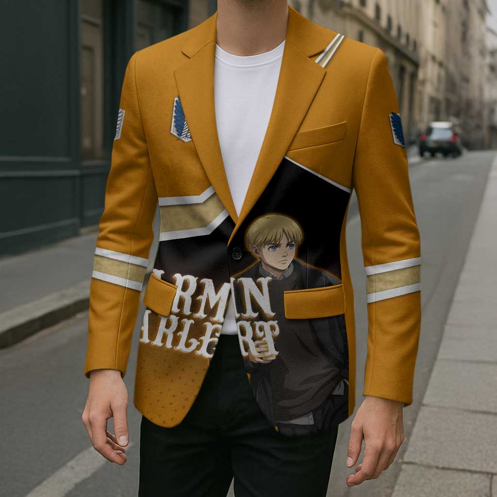Armin Arlert Attack on Titan Blazer Anime Casual Coffeehouse Style