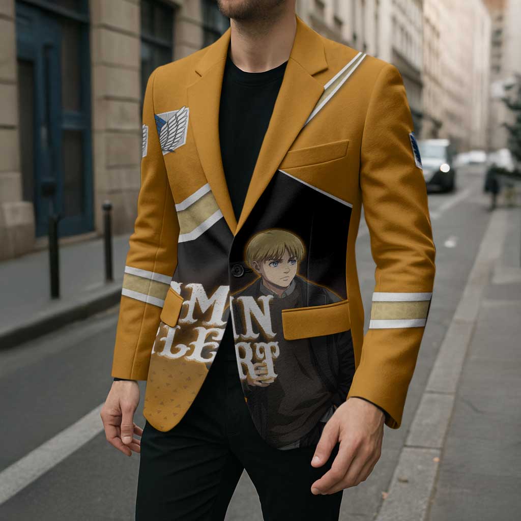 Armin Arlert Attack on Titan Blazer Anime Casual Coffeehouse Style
