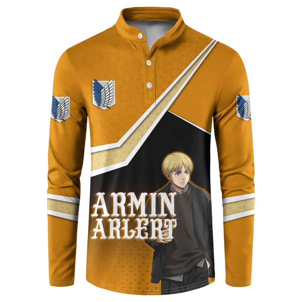 Armin Arlert Attack on Titan Button Sweatshirt Anime Casual Coffeehouse Style