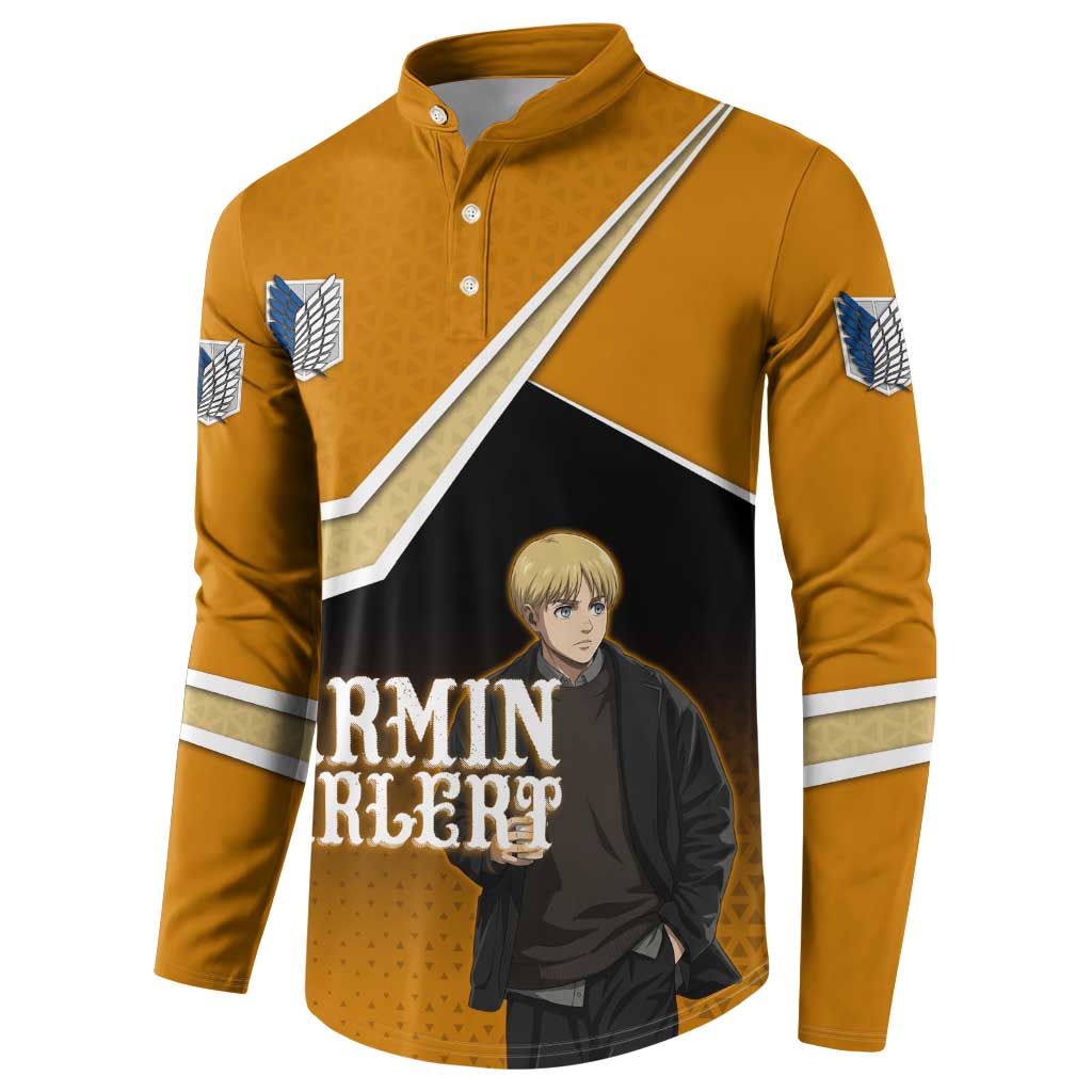 Armin Arlert Attack on Titan Button Sweatshirt Anime Casual Coffeehouse Style