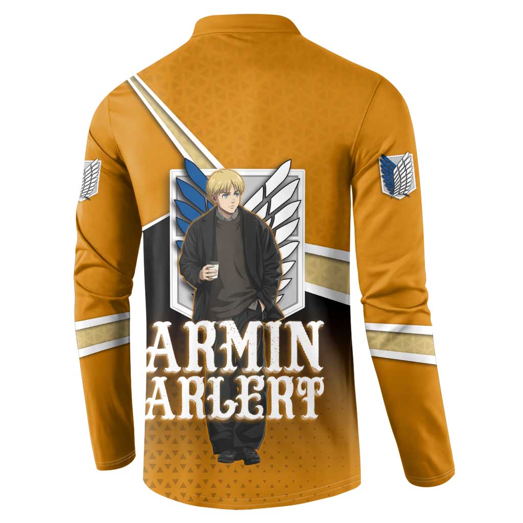 Armin Arlert Attack on Titan Button Sweatshirt Anime Casual Coffeehouse Style