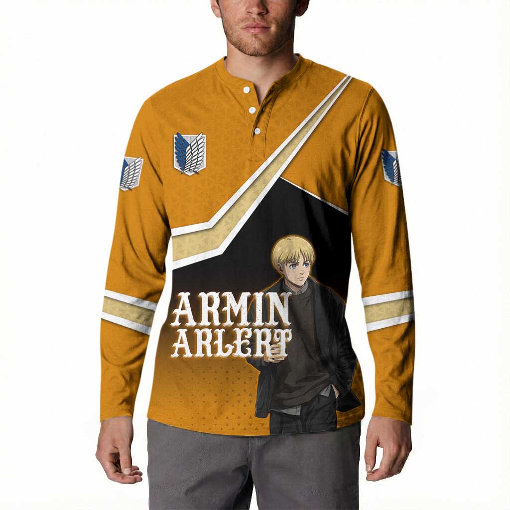 Armin Arlert Attack on Titan Button Sweatshirt Anime Casual Coffeehouse Style