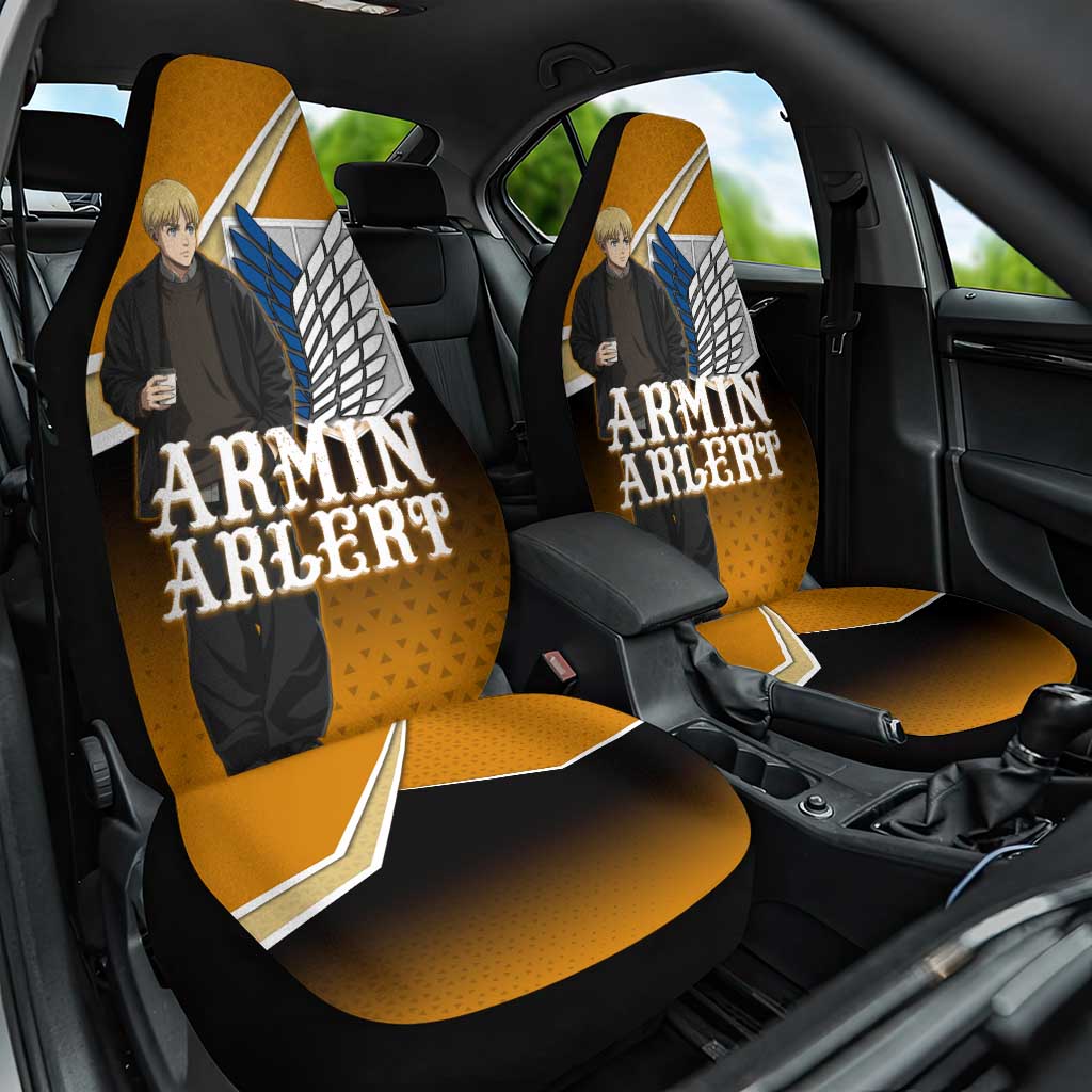 Armin Arlert Attack on Titan Car Seat Cover Anime Casual Coffeehouse Style