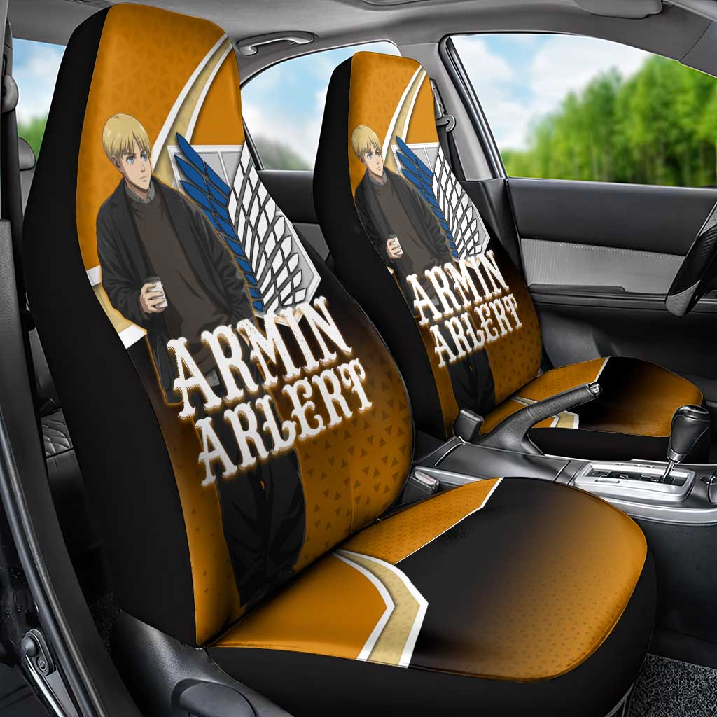 Armin Arlert Attack on Titan Car Seat Cover Anime Casual Coffeehouse Style
