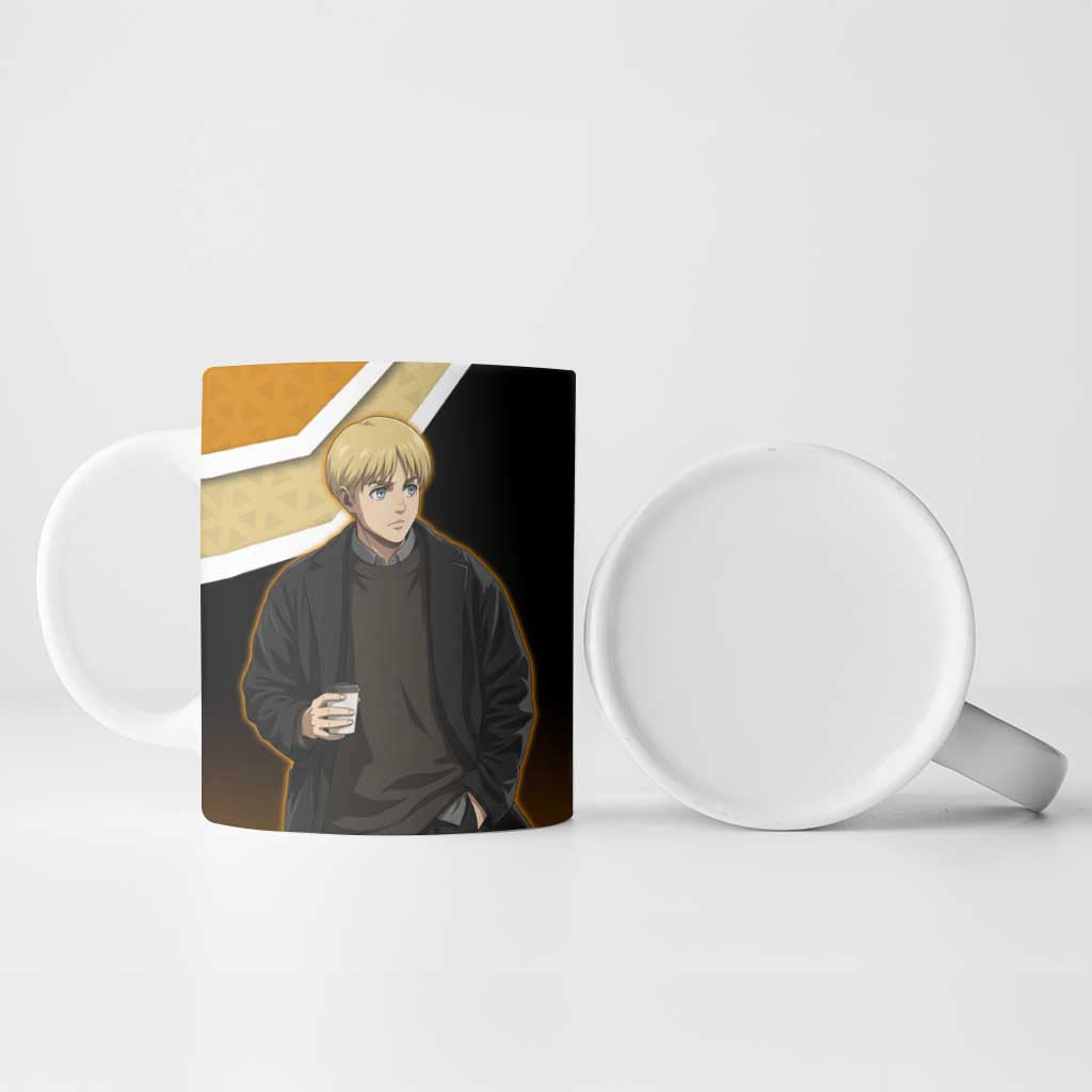 Armin Arlert Attack on Titan Ceramic Mug Anime Casual Coffeehouse Style
