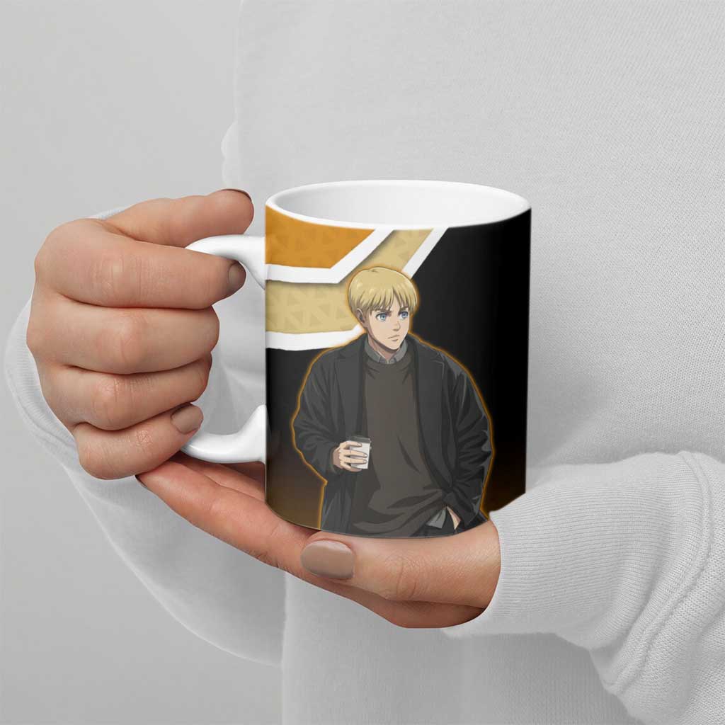 Armin Arlert Attack on Titan Ceramic Mug Anime Casual Coffeehouse Style