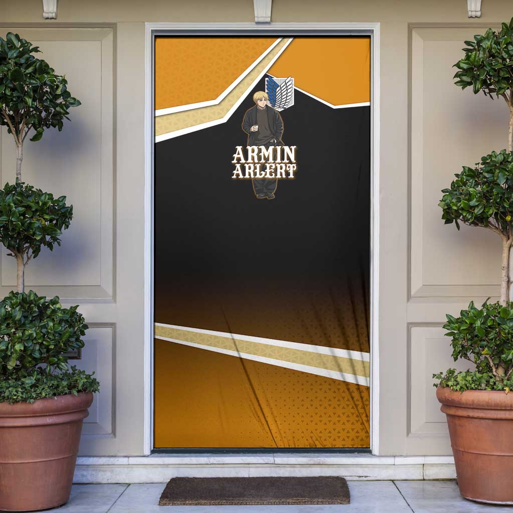 Armin Arlert Attack on Titan Door Cover Anime Casual Coffeehouse Style