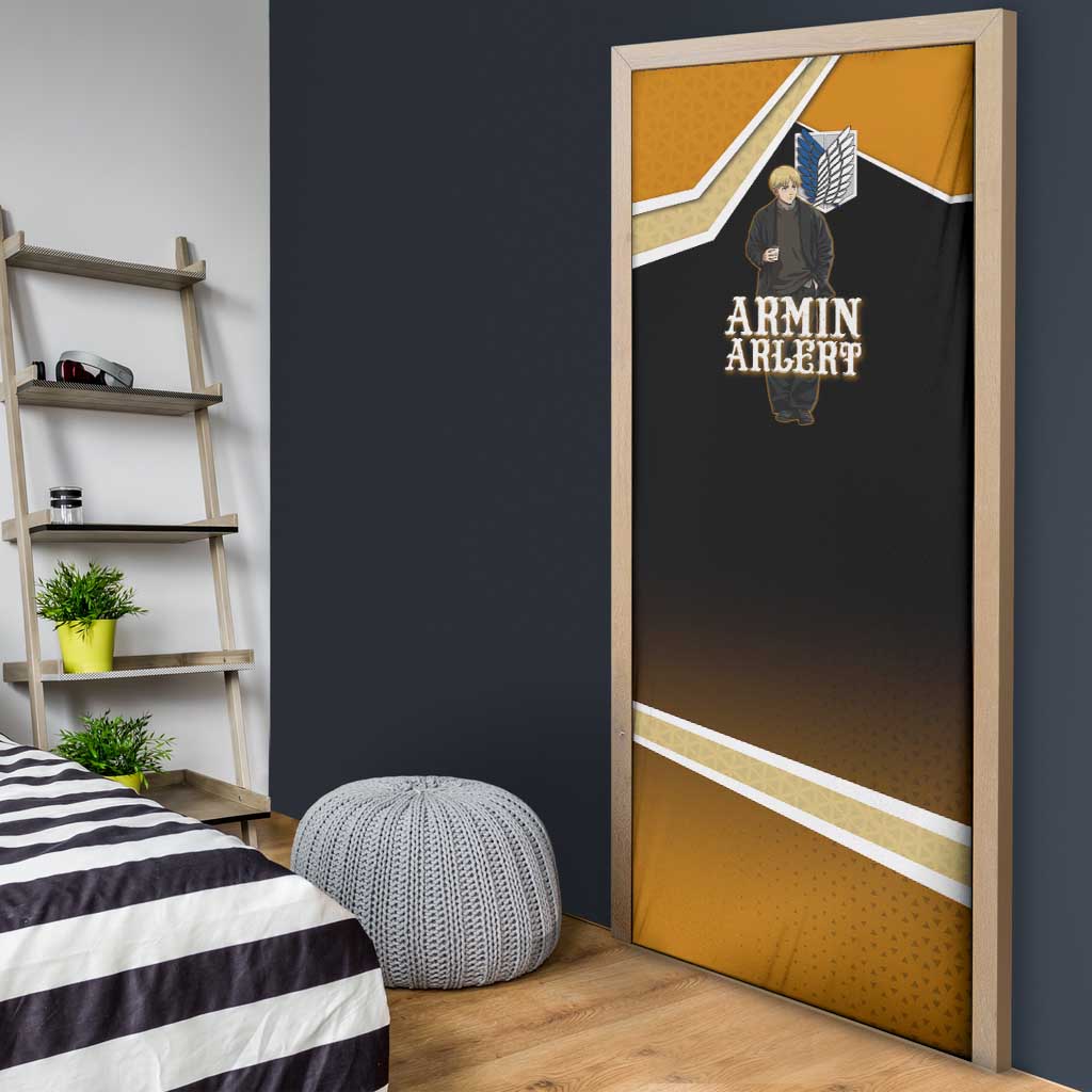 Armin Arlert Attack on Titan Door Cover Anime Casual Coffeehouse Style
