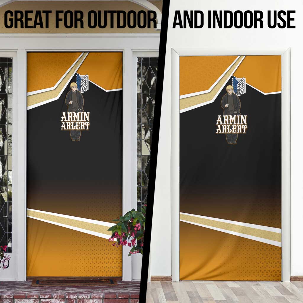 Armin Arlert Attack on Titan Door Cover Anime Casual Coffeehouse Style