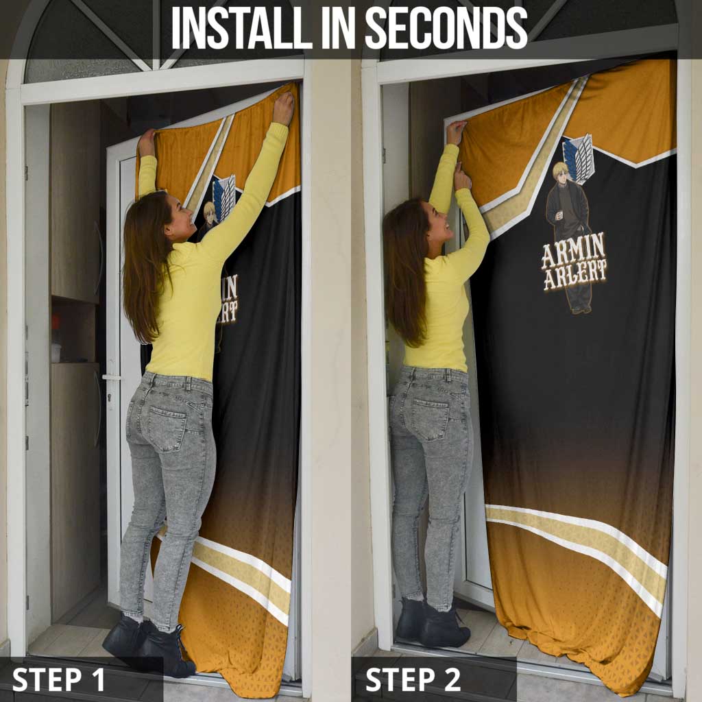 Armin Arlert Attack on Titan Door Cover Anime Casual Coffeehouse Style