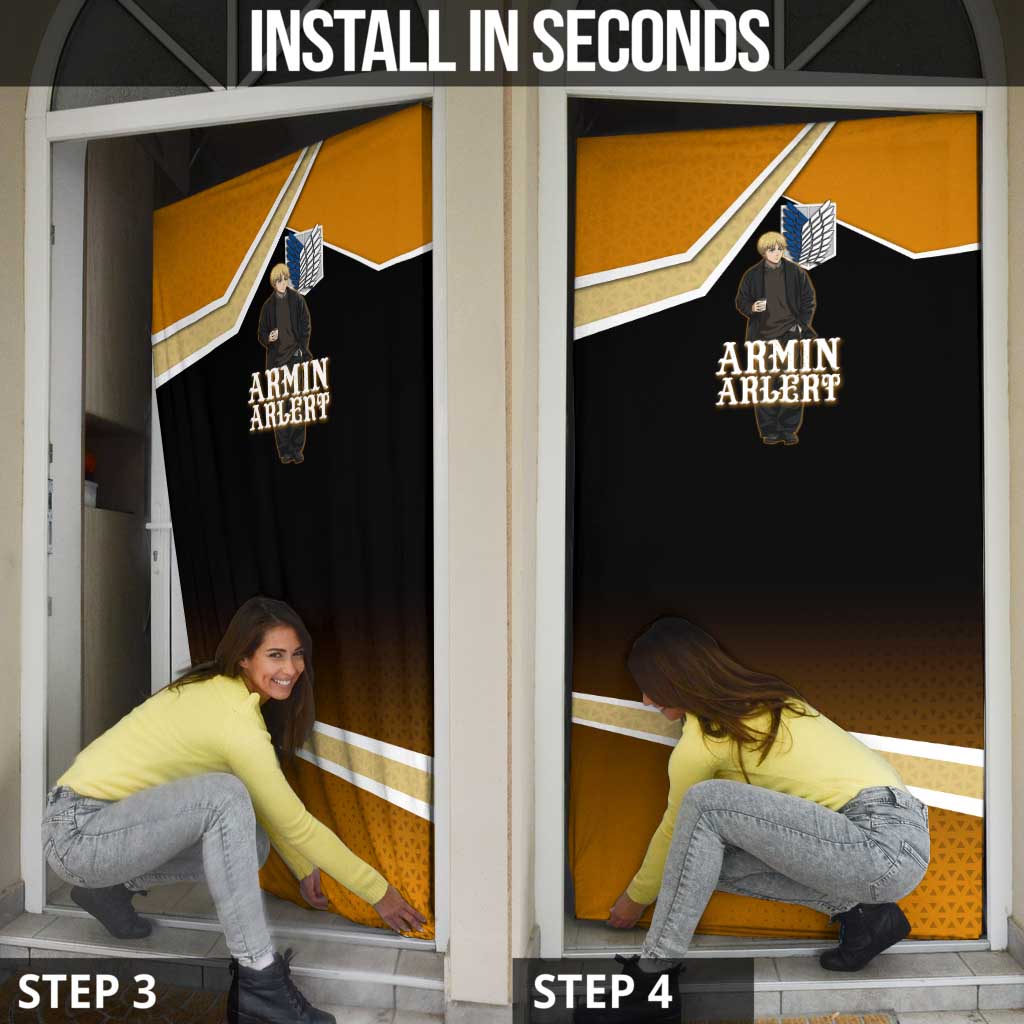 Armin Arlert Attack on Titan Door Cover Anime Casual Coffeehouse Style