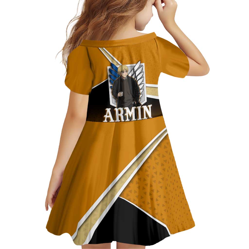 Armin Arlert Attack on Titan Family Matching Mermaid Dress and Hawaiian Shirt Anime Casual Coffeehouse Style