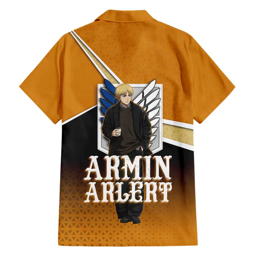 Armin Arlert Attack on Titan Family Matching Mermaid Dress and Hawaiian Shirt Anime Casual Coffeehouse Style