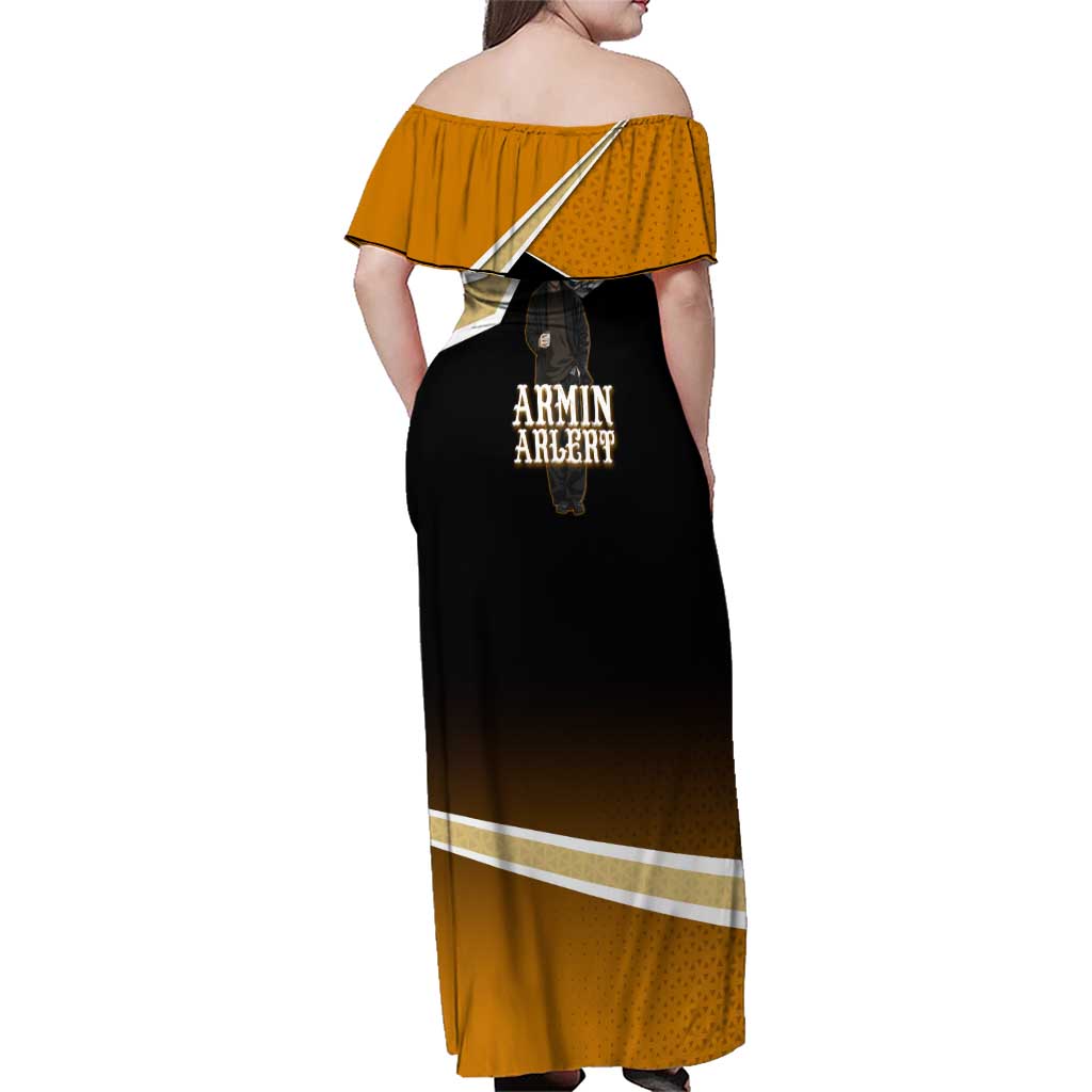 Armin Arlert Attack on Titan Family Matching Off Shoulder Maxi Dress and Hawaiian Shirt Anime Casual Coffeehouse Style